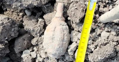 Podczas prac rolnych znaleziony został granat ręczny